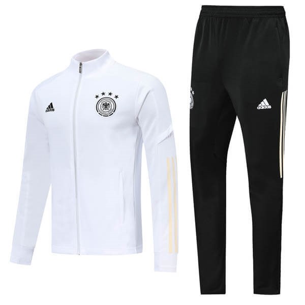 Survetement Football Allemagne 2020 Blanc Noir